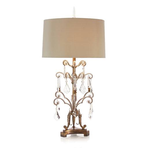 One Light Table Lamp Antiqued