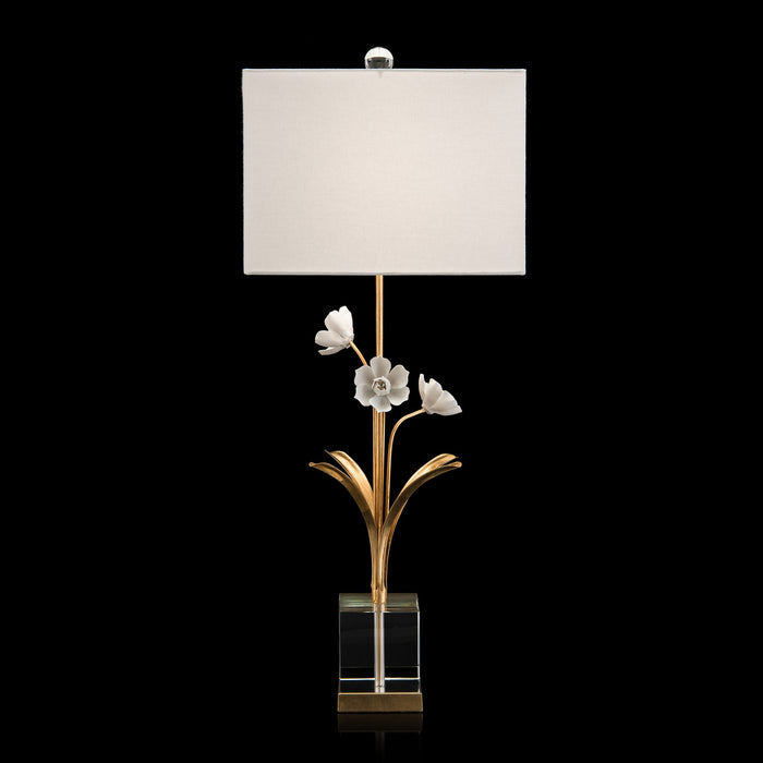 John Richard - JRL-9811 - One Light Table Lamp - Leaf, Gold