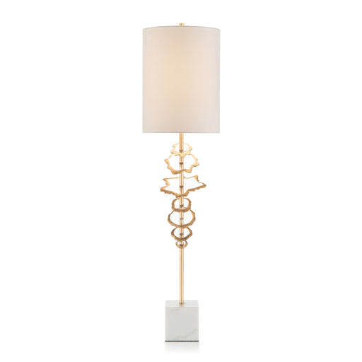 One Light Buffet Lamp Leaf, Gold