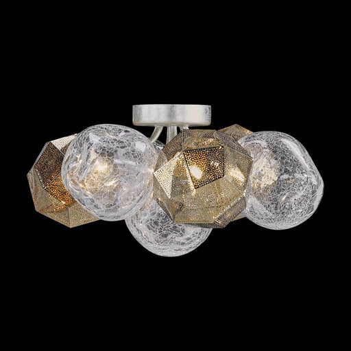 Three Light Semi-Fush Mount