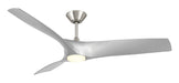 Modern Forms Fans - FR-W2006-62L-BN/SL - 62"Ceiling Fan - Zephyr - Brushed Nickel/Silver