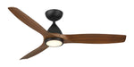 Modern Forms Fans - FR-W2202-54L-MB/DK - 54"Ceiling Fan - Skylark - Matte Black/Distressed Koa