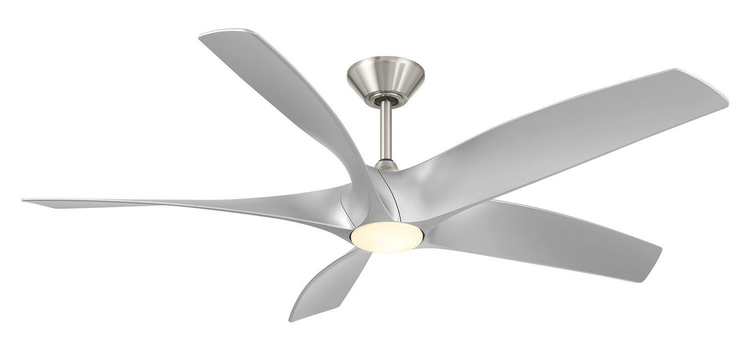 Modern Forms Fans - FR-W2401-62L-BN/SL - 62"Ceiling Fan - Zephyr 5 - Brushed Nickel/Silver