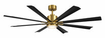 Modern Forms Fans - FR-W2403-65L-SB/MB - 65"Ceiling Fan - Size Matters - Soft Brass/Matte Black