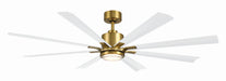 Modern Forms Fans - FR-W2403-65L-SB/MW - 65"Ceiling Fan - Size Matters - Soft Brass/Matte White