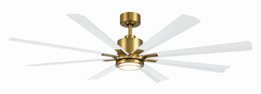Modern Forms Fans - FR-W2403-65L-SB/MW - 65"Ceiling Fan - Size Matters - Soft Brass/Matte White