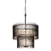 Varaluz - 393C10MBFG - Ten Light Chandelier - Park Row - Matte Black/French Gold