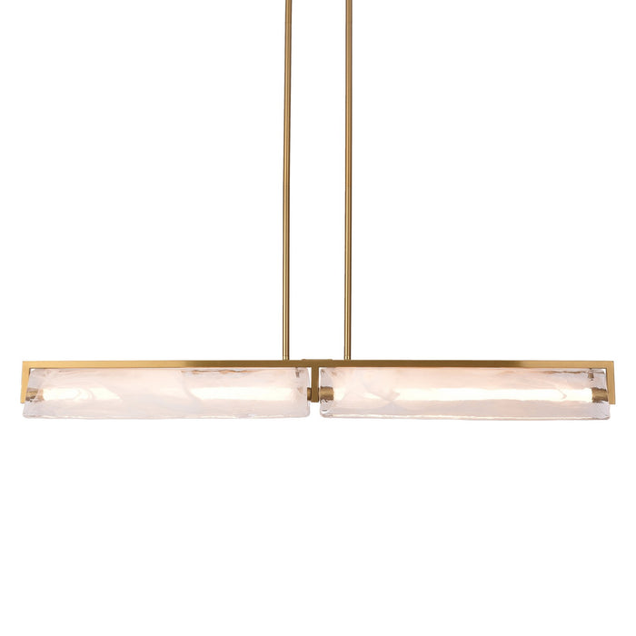 Varaluz - 531N02SB - LED Linear - Mingle - Satin Brass