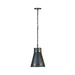 Varaluz - 536M01ZNCBRZ - One Light Mini Pendant - Brasserie - Blackened Zinc/Heritage Bronze