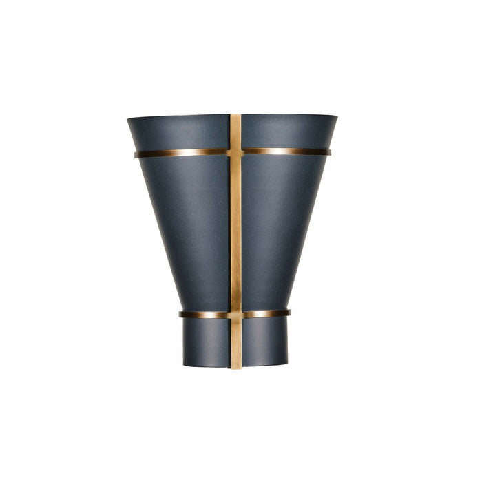 Varaluz - 536W01ZNCBRZ - One Light Wall Sconce - Brasserie - Blackened Zinc/Heritage Bronze