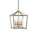 Varaluz - 538P04ATB - Four Light Pendant - Gridlock - Antique Bronze