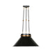 Varaluz - 540P01ABLKBRZ - One Light Pendant - Mood Swings - Heritage Black/Heritage Bronze