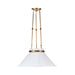 Varaluz - 540P01AWHTBRZ - One Light Pendant - Mood Swings - Heritage White/Heritage Bronze