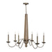 Varaluz - 545C06BRZ - Six Light Chandelier - Dinner at - Heritage Bronze