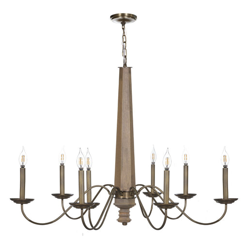 Dinner at Eight Light Chandelier Heritage Bronze