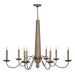 Varaluz - 545C08BRZ - Eight Light Chandelier - Dinner at - Heritage Bronze