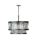 Varaluz - 546P08BLK - Eight Light Pendant - Double Take - Heritage Black