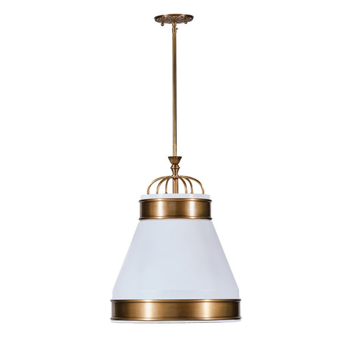 Savarin One Light Pendant Heritage White/Heritage Bronze