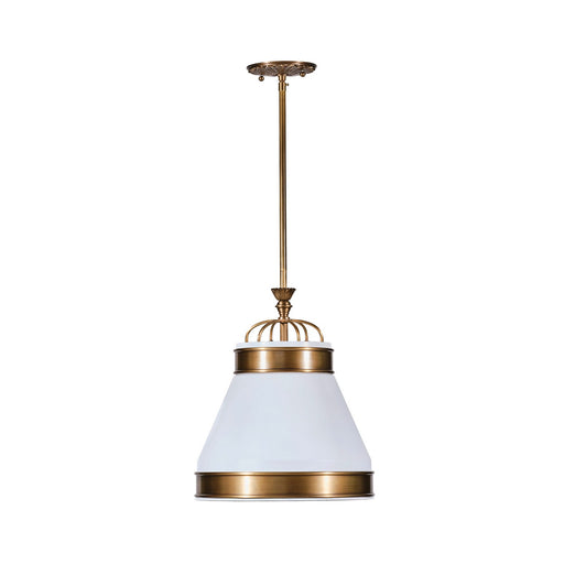 Savarin One Light Pendant Heritage White/Heritage Bronze