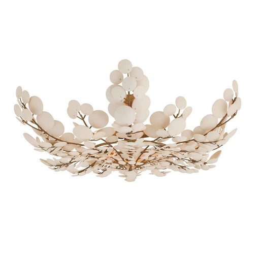 Bilal Three Light Flush Mount Ivory