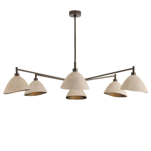 Arteriors - DLC36 - Six Light Chandelier - Inlet - Ivory