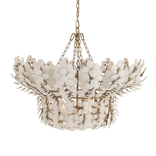 Bilal Eight Light Chandelier Ivory