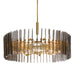 Arteriors - DMC32 - 12 Light Chandelier - Klaus - Smoke