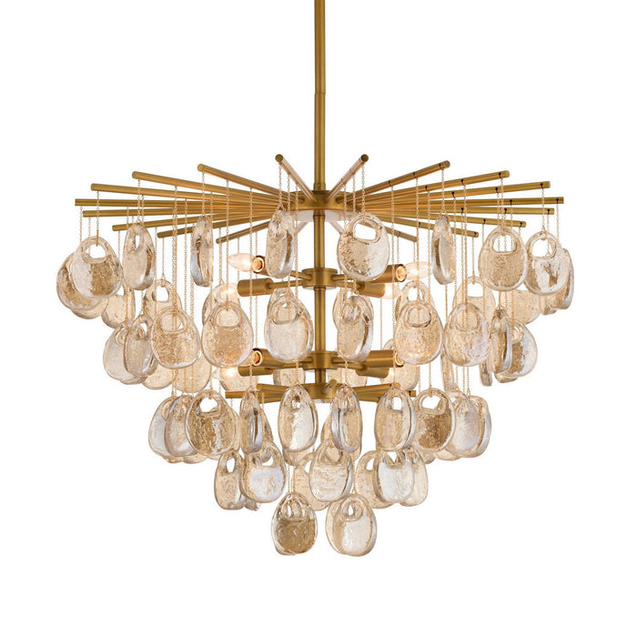 Arteriors - DMC33 - Eight Light Chandelier - Jacqueline - Amber
