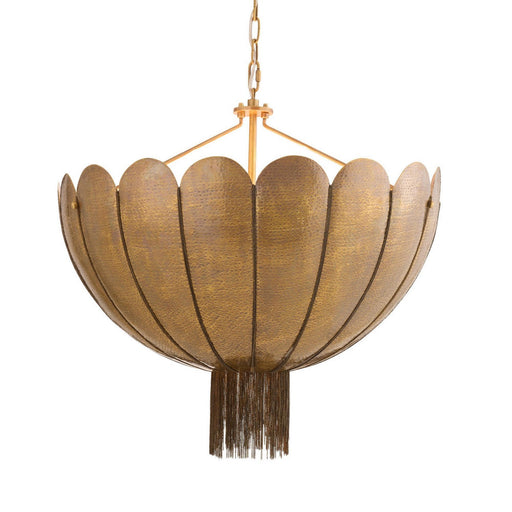 Inaya Three Light Chandelier Antique Brass