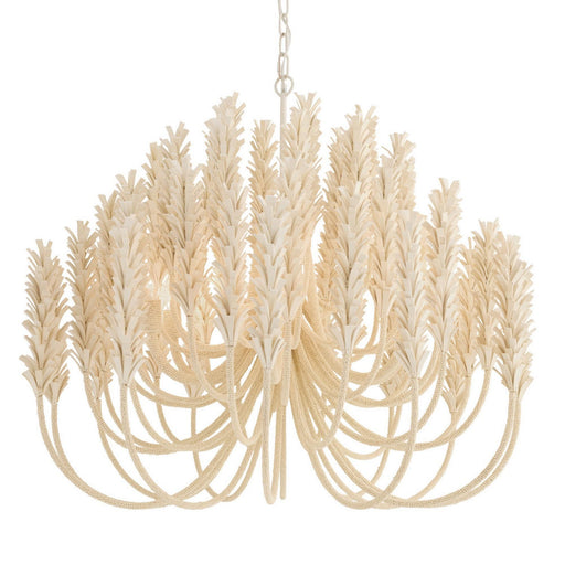 Kaia Six Light Chandelier Ivory