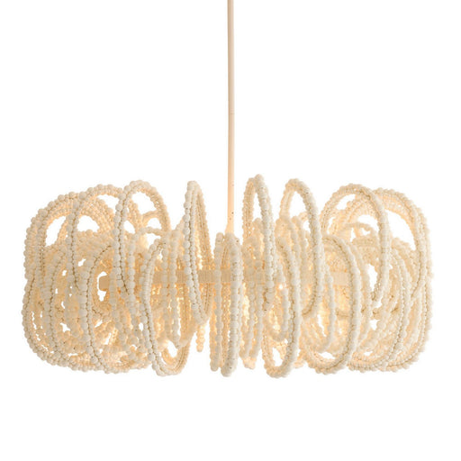 Keely Six Light Chandelier White
