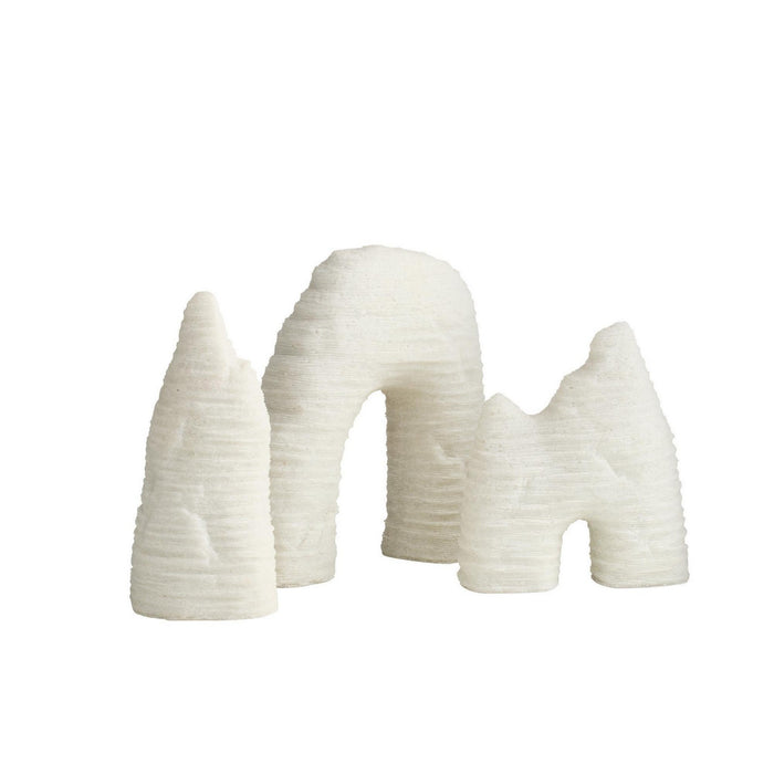 Arteriors - ASC36 - Sculptures, Set of 3 - Isla - Ivory