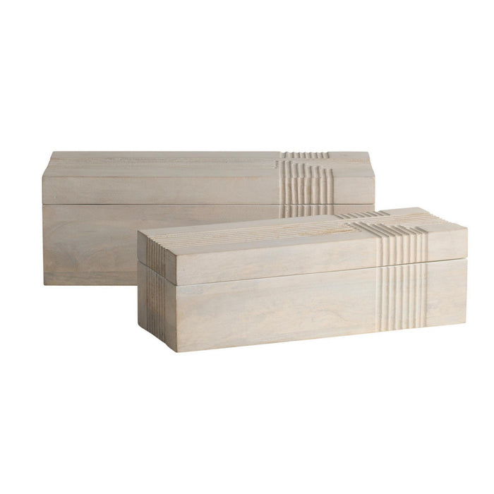 Arteriors - ARI23 - Boxes, Set of 2 - Kamira - Whitewash