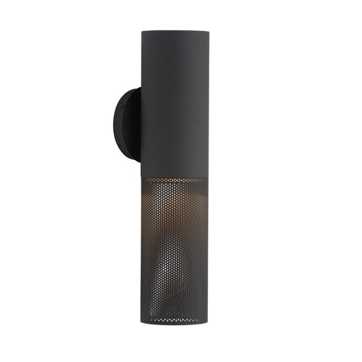 Punch One Light Outdoor Wall Sconce Marine Grade Matte Black