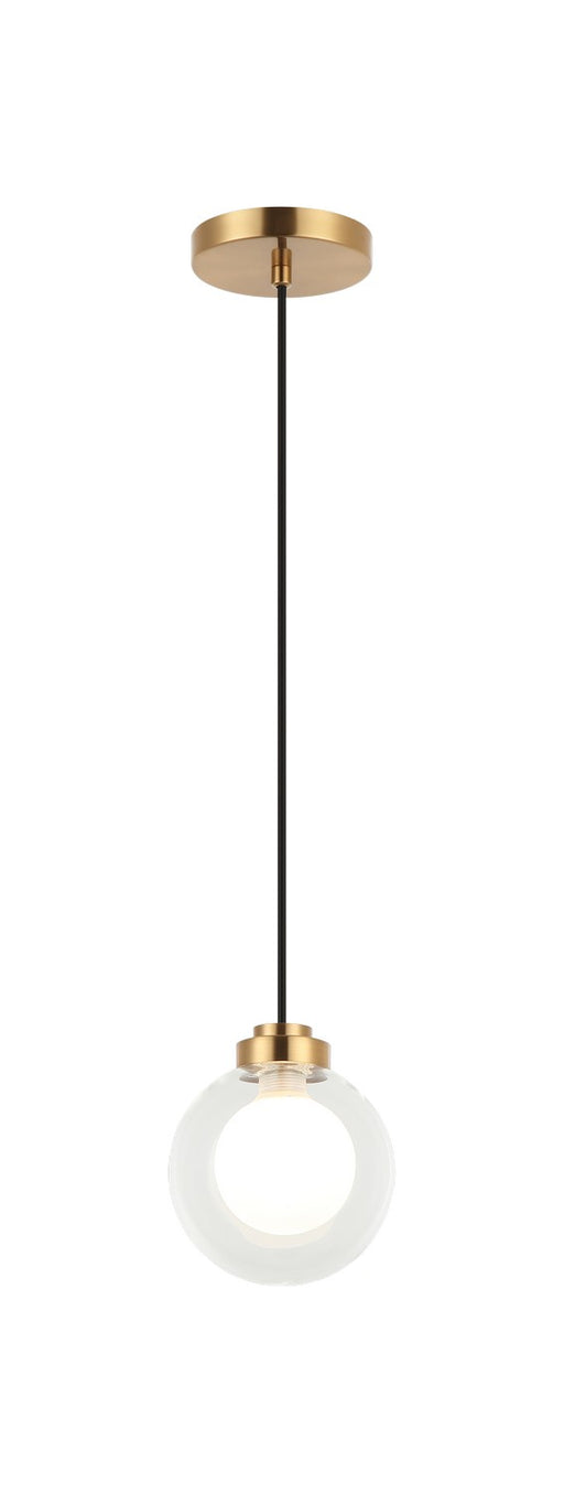 Matteo Lighting - C33001AG - LED Pendant - Solaris - Aged Gold Brass