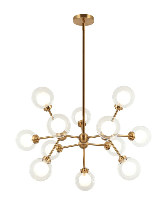 Matteo Lighting - C33012AG - LED Pendant - Solaris - Aged Gold Brass