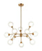 Matteo Lighting - C33012AG - LED Pendant - Solaris - Aged Gold Brass