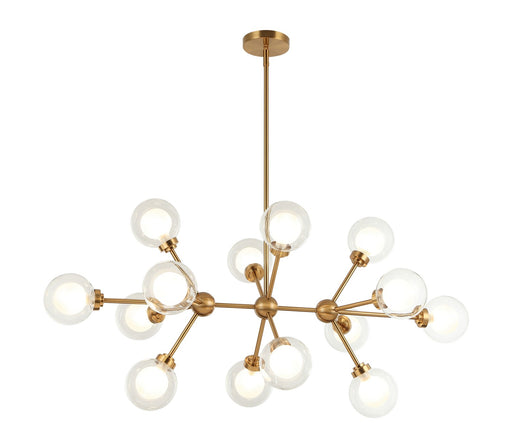 Solaris LED Pendant Aged Gold Brass