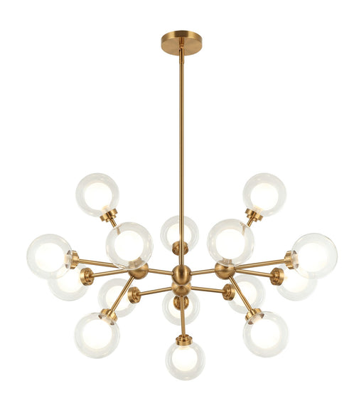 Matteo Lighting - C33015AG - LED Pendant - Solaris - Aged Gold Brass