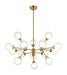 Matteo Lighting - C33015AG - LED Pendant - Solaris - Aged Gold Brass