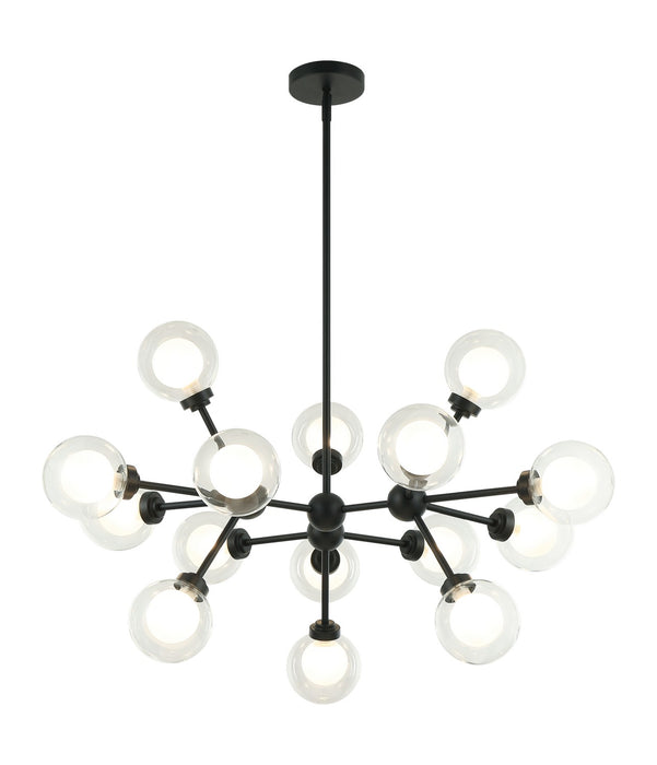 Matteo Lighting - C33015MB - LED Pendant - Solaris - Matte Black