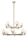 Matteo Lighting - C33814CG - 14 Light Pendant - Cloudburst - Champagne Gold