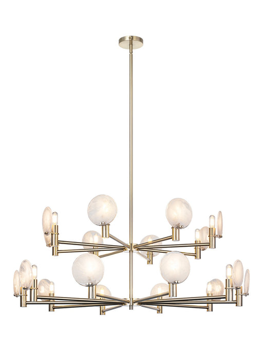 Matteo Lighting - C33818CG - 18 Light Pendant - Cloudburst - Champagne Gold