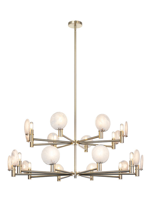 Matteo Lighting - C33818CG - 18 Light Pendant - Cloudburst - Champagne Gold