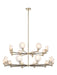 Matteo Lighting - C33818CG - 18 Light Pendant - Cloudburst - Champagne Gold
