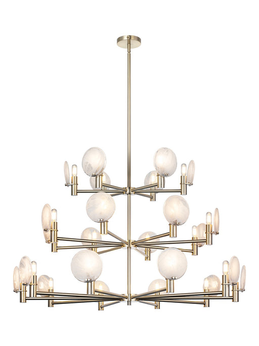 Matteo Lighting - C33824CG - 24 Light Pendant - Cloudburst - Champagne Gold