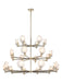 Matteo Lighting - C33824CG - 24 Light Pendant - Cloudburst - Champagne Gold