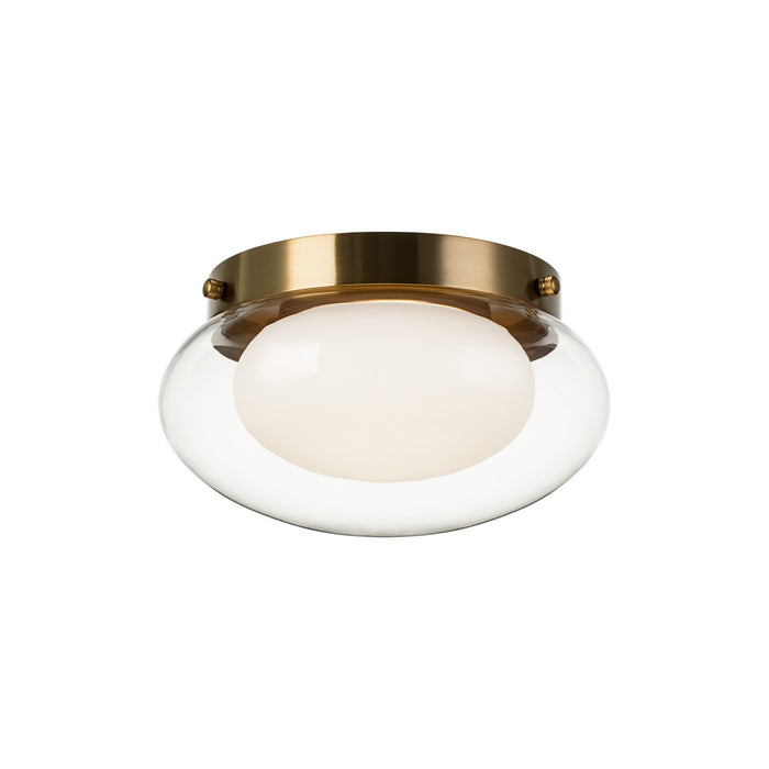 Matteo Lighting - M15701AG - One Light Flush Mount - Caspian - Aged Gold Brass