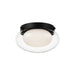 Matteo Lighting - M15701MB - One Light Flush Mount - Caspian - Matte Black