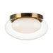 Matteo Lighting - M15703AG - Three Light Flush Mount - Caspian - Aged Gold Brass